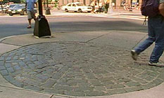 The Boston Massacre site as seen in John Gianvito's film "Profit motive and the whispering wind"